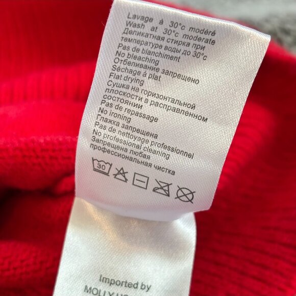 Lili Sidonio Womens Sweater Cropped Medium Puff Sleeve Preppy Striped 19251x - Picture 9 of 10